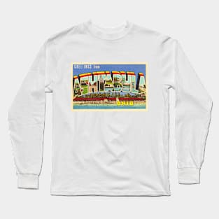 Greetings from Ashtabula, Ohio - Vintage Large Letter Postcard Long Sleeve T-Shirt